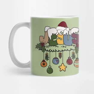 Jesus Santa Christmas Present Mug